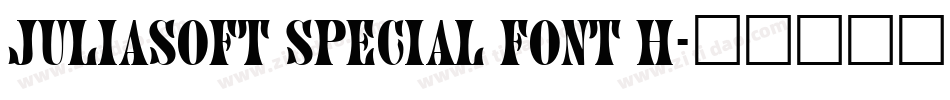 JuliaSoft Special Font H字体转换